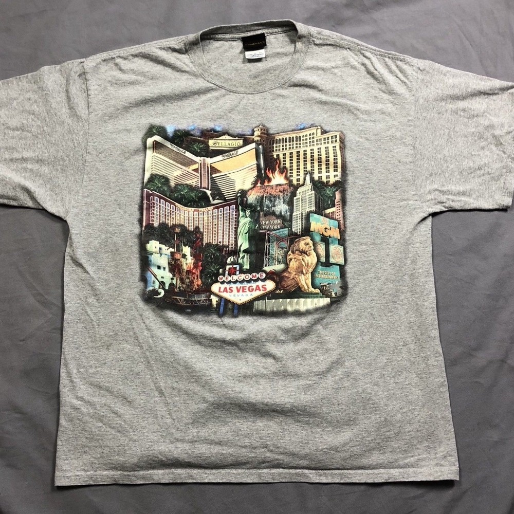 MGM Las Vegas Strip T Shirt XL Mirage Bellagio
